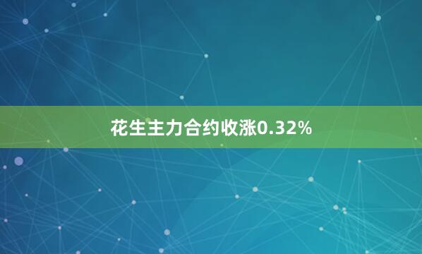 花生主力合约收涨0.32%