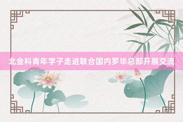 北金科青年学子走进联合国内罗毕总部开展交流