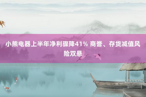 小熊电器上半年净利骤降41% 商誉、存货减值风险双悬