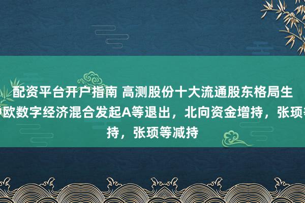 配资平台开户指南 高测股份十大流通股东格局生变：中欧数字经济混合发起A等退出，北向资金增持，张顼等减持